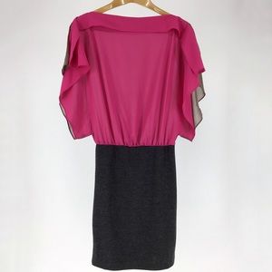 Jealous Tomato Colour Block Sheer Top Dress, Small